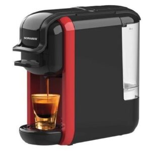 Cafetière Expresso Multifonction 3En1 600mL 1450W Sonashi SCM-4969 noir et rouge