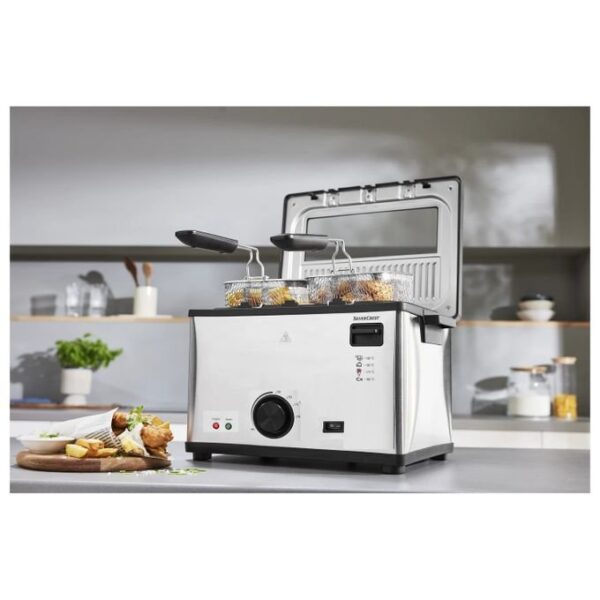 Friteuse inox 4L -  2000 W SilverCrset DF3700 – Image 3