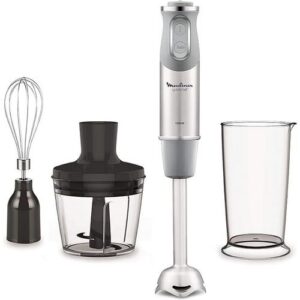 Mixeur Plongeur 3en1-1000 W- Gris-Inox Moulinex Original Quickchef  DD655D10