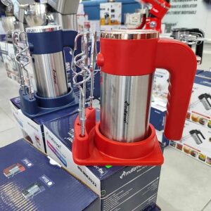 Batteur inox avec support 450W Rouge Multismart