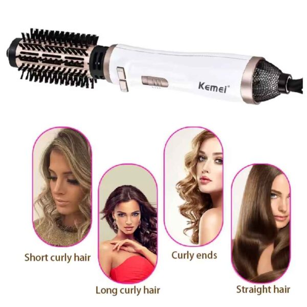 Brosse Sèche-cheveux 2in1 1600 W Ion Negatif Têtes Rotatives Kemei _KM‑8020 (3) amerdarek achats en ligne dz
