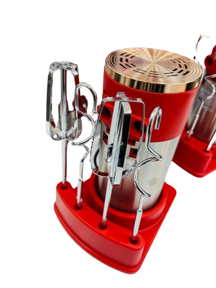 Batteur inox avec support 450W Rouge Multismart – Image 4