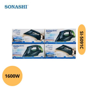 Fer à Repasser à Vapeur 1600W Semelle Céramique Sonashi | SI-5091C