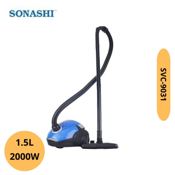 Aspirateur Portatif Filaire avec Sac 2000W 1.5L Sonashi | SVC-9031