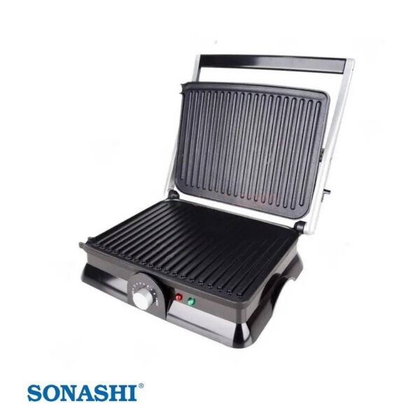 Panineuse & Appareil à Sandwichs – 2000W, Inox, 240V _ Sonashi SGT-852