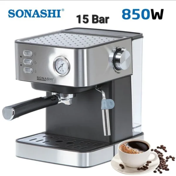 Sonashi-Cafetiere-Expresso-15Bars-16Litres-850W-SCM-4967 amerdarek achat en ligne dz