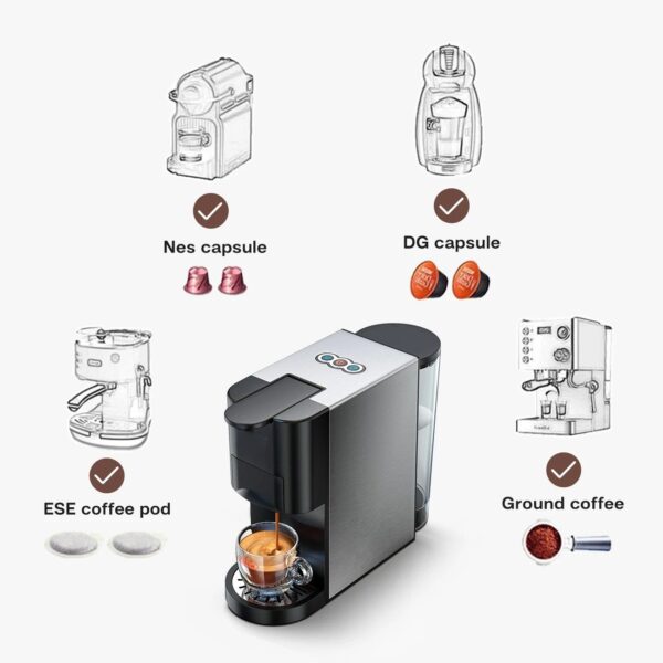 Cafetière 4 en 1 Multi-Capsules 20Bar 1450W Tirexx – Image 4