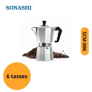 Mini Cafetière Espresso 6 Tasses Format Compact SONASHI | SCM-006