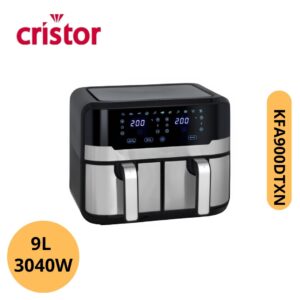 Friteuse Air Fryer DOUBLE BAC 9L 3040W  CRISTOR  | KFA900DTXN