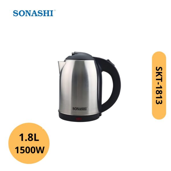 Bouilloire Électrique Sans Fil 1.8L 1500W Sonashi | SKT-1813