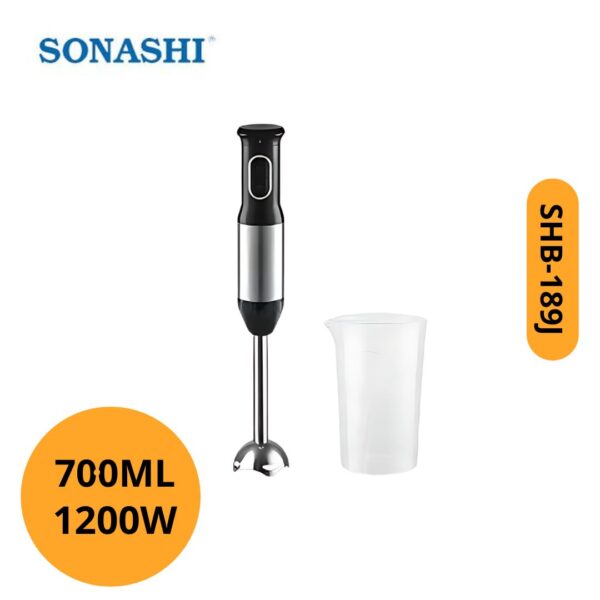 Bras mixeur 1200W Bol 700 ml 2 Vitesses Turbo SONASHI | SHB-189J