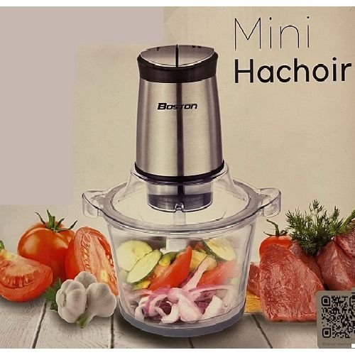 Mini Hachoir 4 Lames - 400W - Inox Boston BH-704G – Image 2