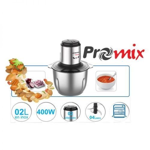 Hachoir 400W PROMIX 2L - 4 Lames - Inox Robuste – Image 2