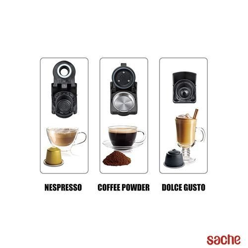 Machine à café 3en1 CRISTOR -19 Bars – 1450W – Noir – Image 2