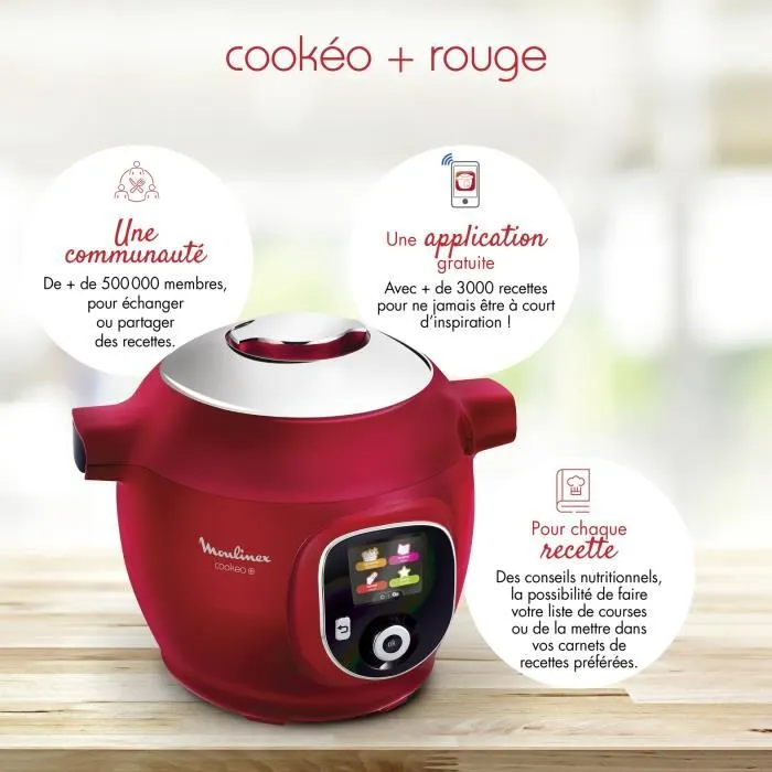 Cookeo + Multicuiseur Intelligent 06L 180 recettes Moulinex CE85B510 – Image 3
