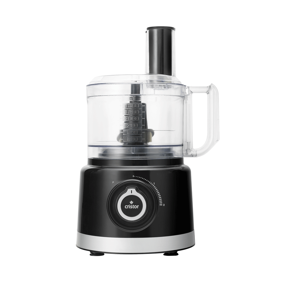 Robot De Cuisine CRISTOR Multi Fonctions -750 W- 2.3 L Bol – 1.5 L Blender – Noir – Image 2