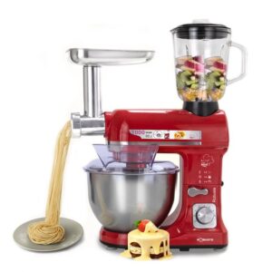 Robot Pétrin 3 en 1 inox 5L 1000 W 06Vitesses GRENAT Robuste RPM37