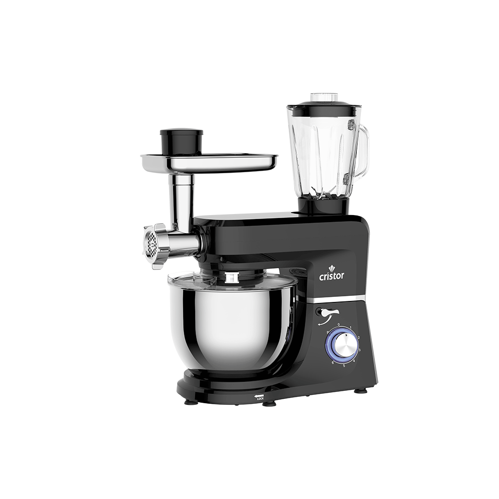 Pétrin CRISTOR Multi Fonctions -7 L-1400 W- Noir