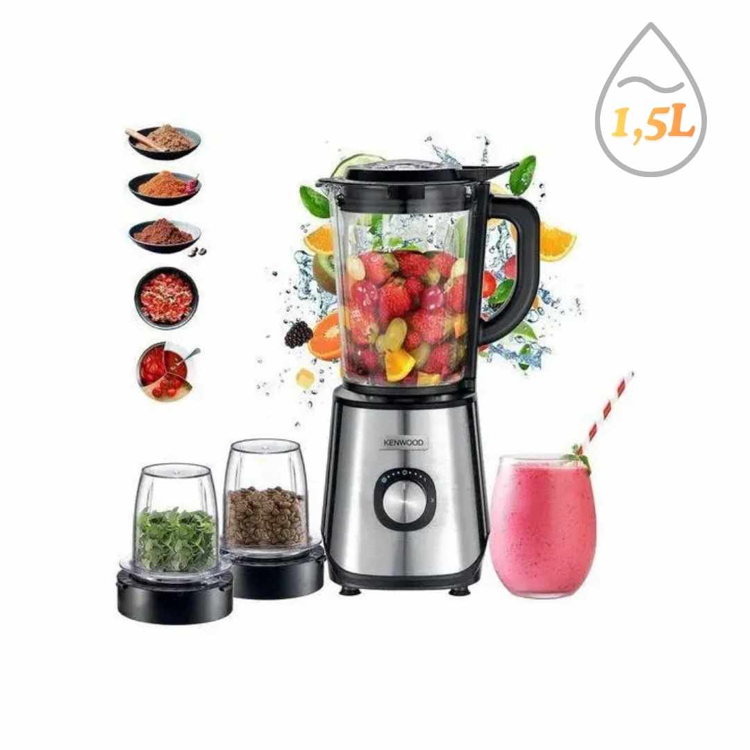 Blender Électrique 1000W 1.5L Avec Lames En Inox BLM45.720S | Kenwood – Image 2
