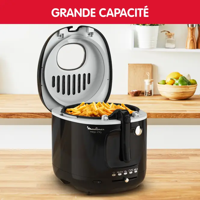 Friteuse Moulinex Mega XXL Noir 2 kg 1800W | AM480870 – Image 3