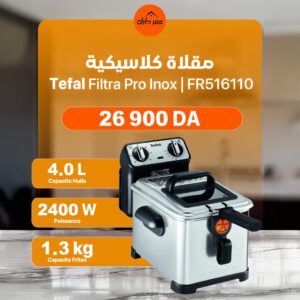 Friteuse Classique Tefal Filtra Pro Inox 4L 2400W FR516110