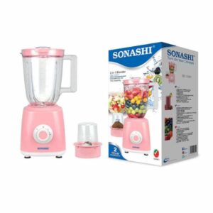 Blender Électrique 2en1 1.5L 350W Avec 02 Vitesses Rose SONASHI | SB-153N1