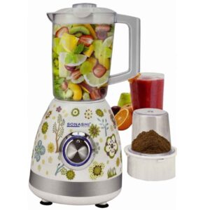 Mixeur Blender 2 en 1 2 vitesses motif floral Sonashi | SB-202.