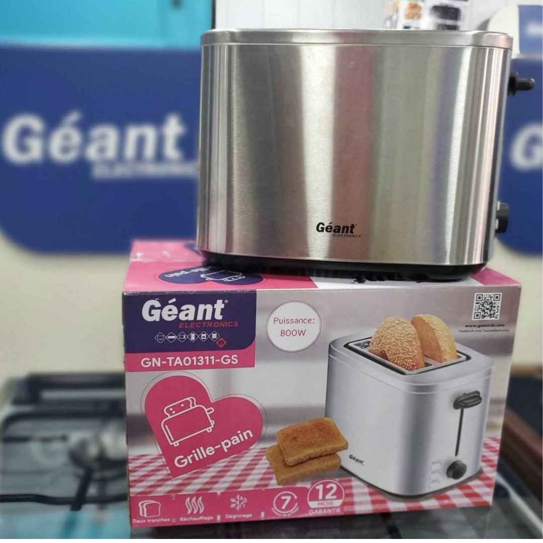 Grill-pain pour 02 toasts en inox 800W GEANT | GN-TA01311-GS – Image 2