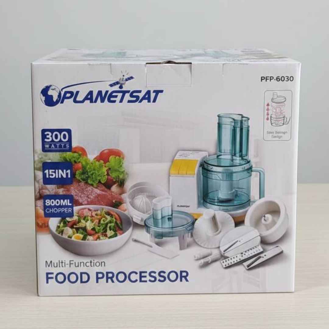 Robot Culinaire Multi-Fonctions15 en 1 300W Bol 800m PLANETSAT | PFP-6030