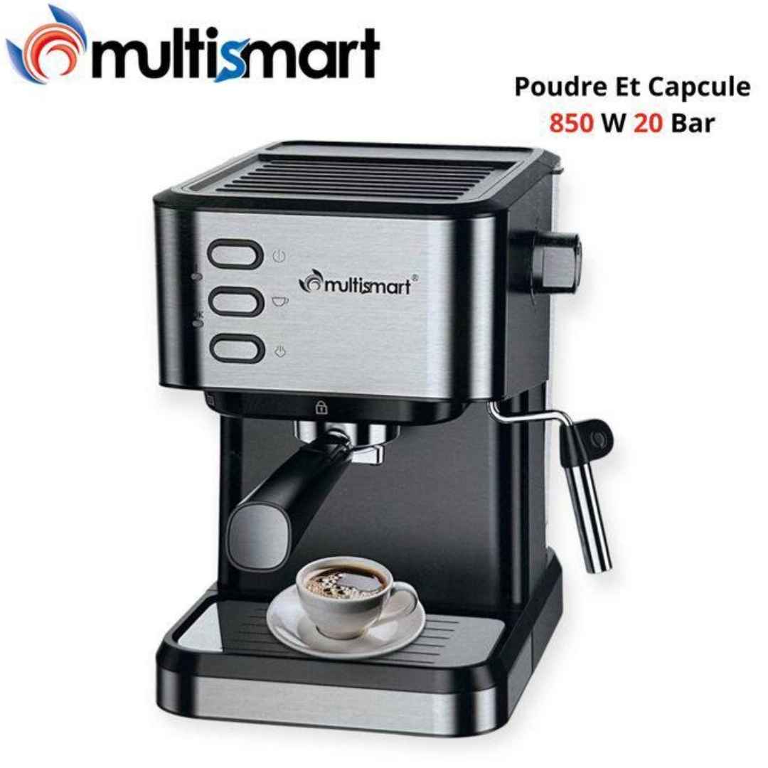 Machine à café 2en1 20 Bar 850W 1,5 L Multismart MS-CF2201 achat enligne algerie