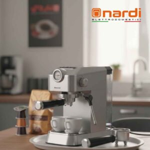 Machine à Café 2en1 capsules et café moulu puissant de 1400W 20 bars Nardi | NCM-B14X.