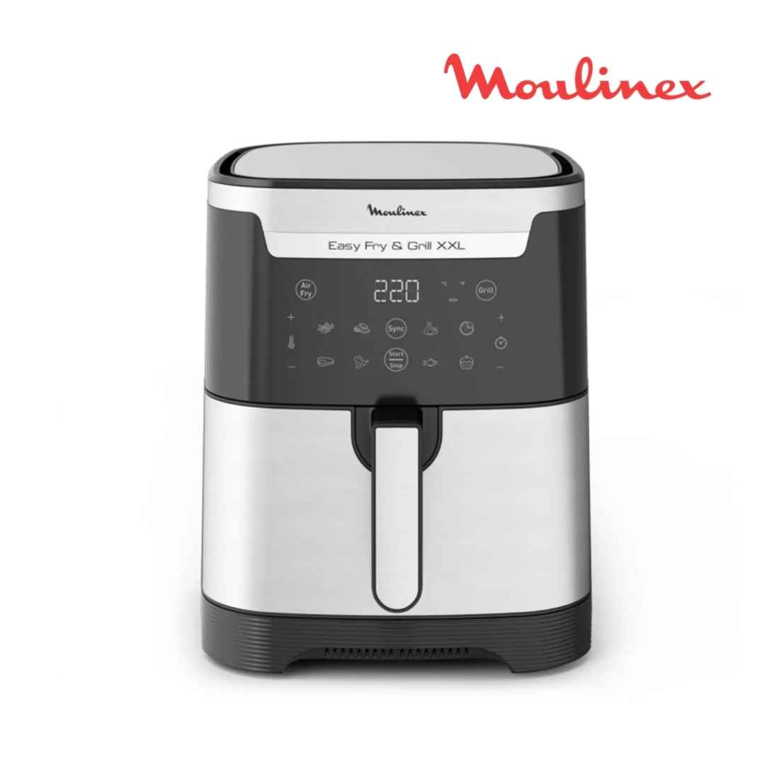 Air fryer Easy Fry & Grill XXL en inox 6,5L 8 programmes MOULINEX-EZ801D10