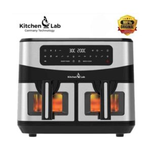 Friteuse sans Huile Easy Fry & Grill Precision+ 9L 2 bac- 12 programmes Écran tactile LED 1750W KITCHEN LAB- KL5511DTW