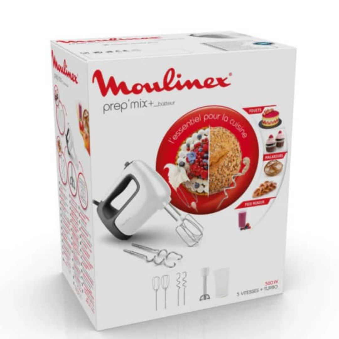 Batteur 3 En 1 500W 5 Vitesses + Turbo Moulinex | HM462110 – Image 2