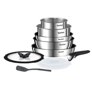 Set de Cuisson 10 Pièces Poignée Amovible Inox Tefal Ingenio Emotion